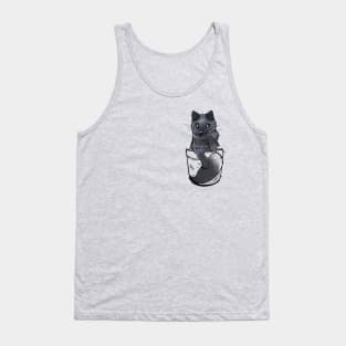 Pocket Cute Silver Fox Tank Top